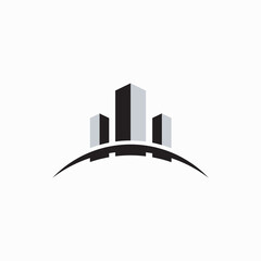 Fototapeta premium Real Estate Business Logo Template, Building, Property Development, and Construction Logo Vector Design.