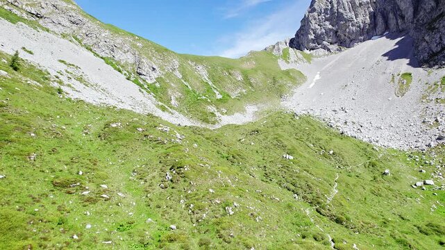 Flying among the Seriana and Scalve valley, Lombardy panorama among the Orobie mountains