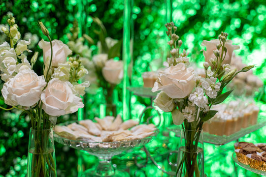 Decoracion en cena celebracion de boda