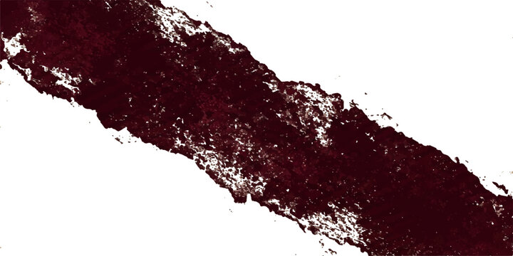 A dark red, organic texture strip on a white background.