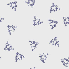Fototapeta premium depth first search dfs vector line seamless pattern depth first search dfs sign illustration