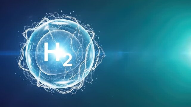 Hydrogen element, powering innovative clean fuel, accelerating sustainable energy conversion, demonstrating ecological electric generation, visualizing future power technology.