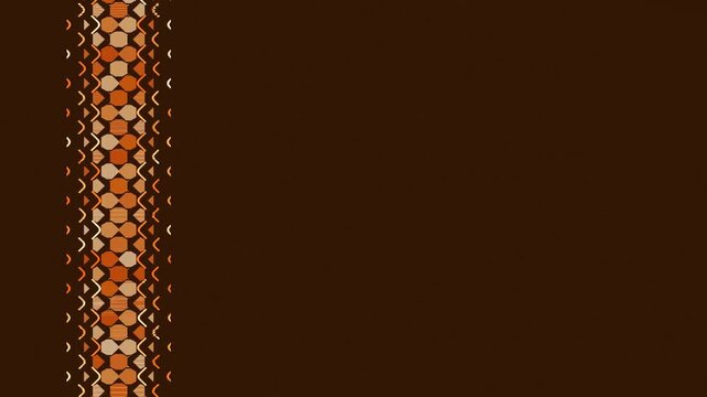 Decorative lace border pattern on brown background
