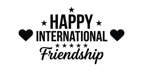 Happy international friendship day greeting © Ruhina