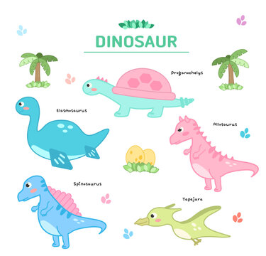 dinosaur 공룡 캐릭터 일러스트 3