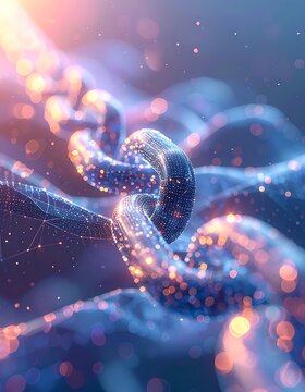 DNA double helix molecular structure.