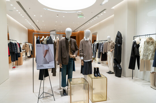 Interior shot of Edition clothing store at KK Mall