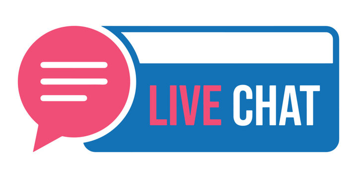 Live chat icon vector illustration isolated on white background