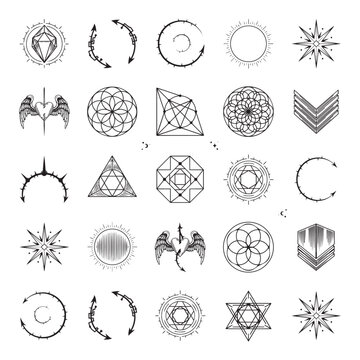 Mystic Symbols Tattoo Flash Collection