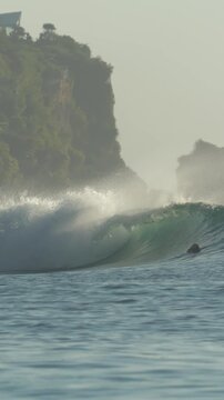 Surfing man girl people swimming ocean  