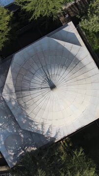 Aerial Historical Mosque Dome