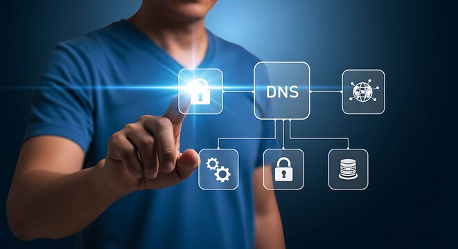 Secure DNS server infrastructure configuration and network cybersecurity management