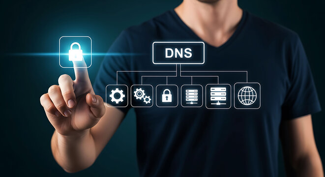 Secure DNS server infrastructure configuration and network cybersecurity management