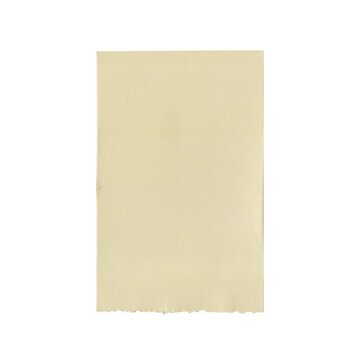 Yellow Receipt Paper with Torn Edge