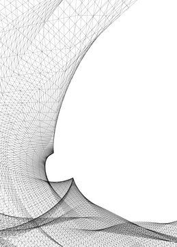 abstract architecture vector 3d illustration