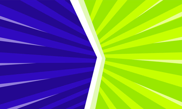 Dynamic Split Screen Background with Radial Lines.