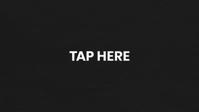 Tap Here Vintage Text Animation 4K Mobile Call To Action Visual for App Promotion and User Engagement Campaigns