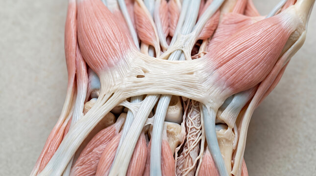 Anatomical model of human hand muscles and tendons human anatomy hand anatomy ligaments