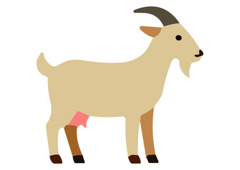 Obraz premium Vector Cartoon Goat
