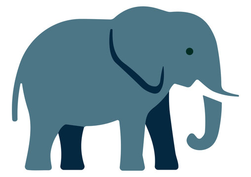 Vector Cartoon Elephant