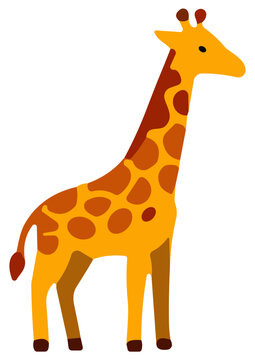 Vector Cartoon giraffe