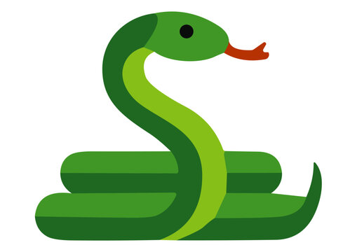 Vector Cartoon Snake