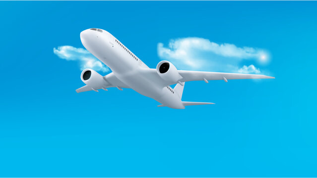 Airline aircraft vector illustrator design