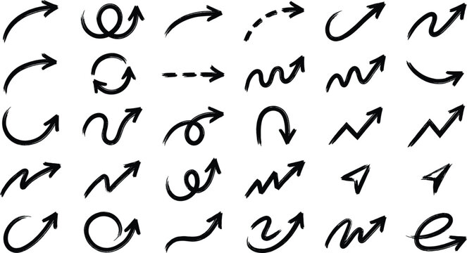 grunge arrow vector. grunge arrow brush.grunge arrow paint eps
