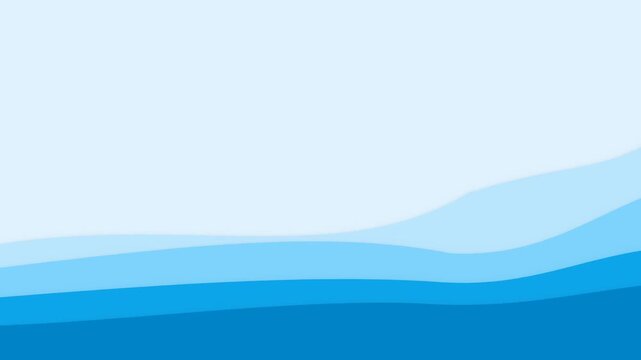 Minimalist abstract blue wave background