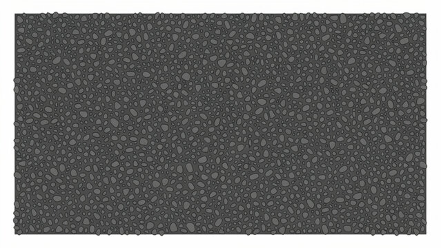 Close-up of wet dark textured rubber surface with water droplets for industrial or outdoor applications