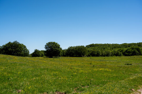 Campitello di Sepino. Mountain landscape of Molise.