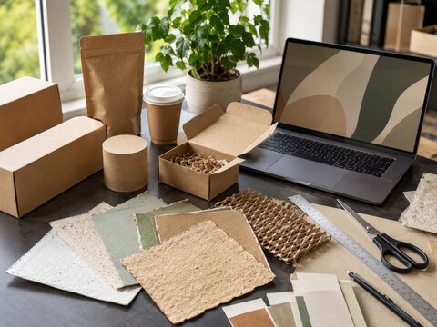 Atelier de design packaging &eacute;coresponsable avec mat&eacute;riaux naturels