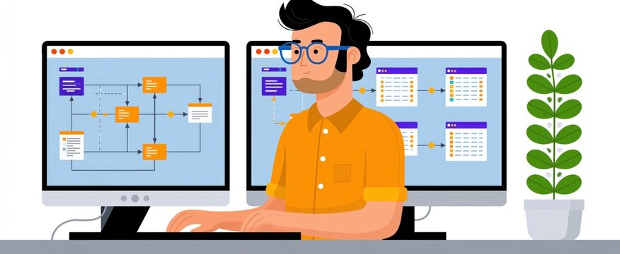 Data consolidation and ETL workflows for constructing data marts. Streamlining ETL tasks for data extraction, transformation, and loading. Professional working on desktop for data analysis.