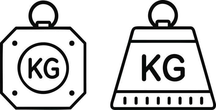 Black and white of kg on square and rectangular badges kg badge emblem square badge