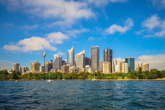 Scenery of the Sydney central business district located in New South Wales, Australia
