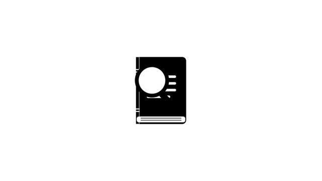 Notebook icon displays a clean layout for personal organization and creative note taking in this professional graphic design element suitable for digital interfaces and productivity software.