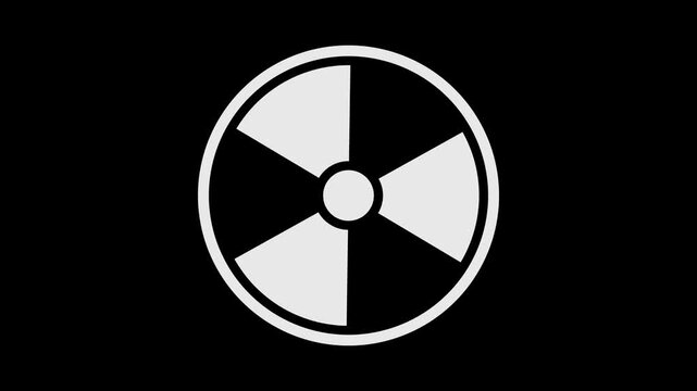 Radiation symbol serves as a critical warning sign for hazardous materials, radioactive waste disposal sites, and nuclear energy research facilities that require strict safety protocols.