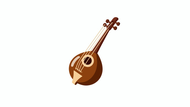 Traditional Indian stringed musical instrument.