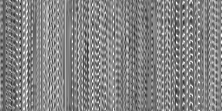 Wavy stripes pattern black and white optical illusion design