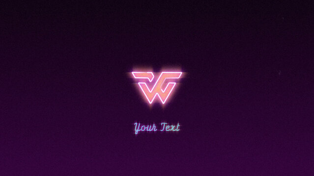 Neon Sign Logo Reveal &ndash; Retro Flickering Glow Animation for Gaming and Streaming Intros
