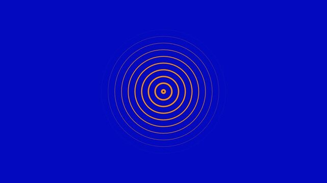 radio wave signal icon animation background. Audio voice frequency icon seamless loop. 3d rendering of a loopable animation abstract background