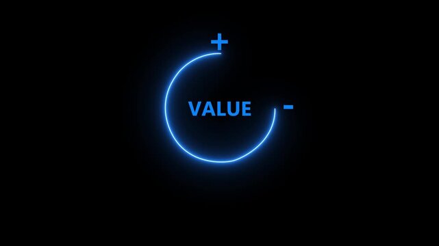 Animated virtual download icon progress for increasing value added to business product and service. Growth value increase value, value added. motion graphic of business growth concept.