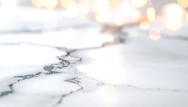 Marble surface with blurred background texture.