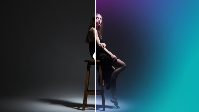 Premium Overlays DuoLights 5 &ndash; Dual Color Light Effects, Cinematic Neon Glow Overlays and Modern Lighting Visuals for Video Editing