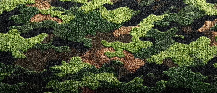 A textured camouflage pattern serves as a versatile background for military and outdoor design themes.
