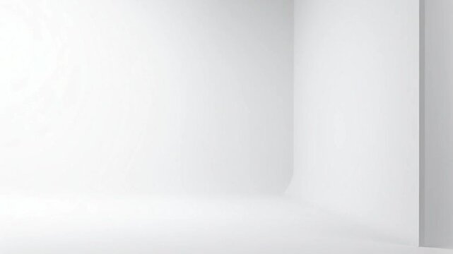 Seamless white cyclorama studio background for professional product photography and videography