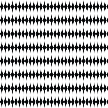 Abstract black and white geometric seamless pattern with vertical column shapes