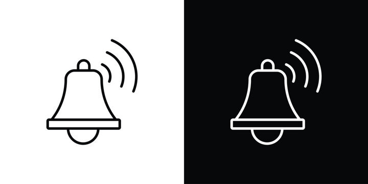 Bell ring icon symbol design template.
