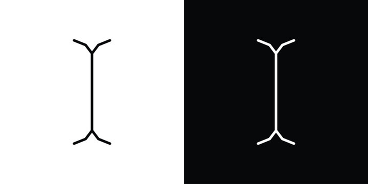 Cursor text icon symbol design template.