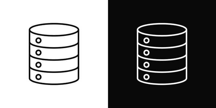 Database icon symbol design template.